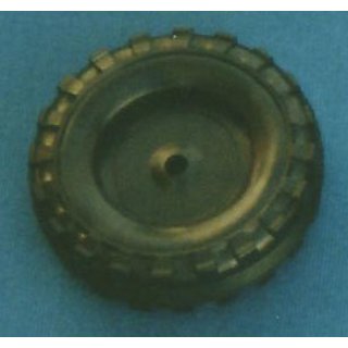 Laufrad, Weich-PVC,  ca. 55 mm Bohrung 4 mm